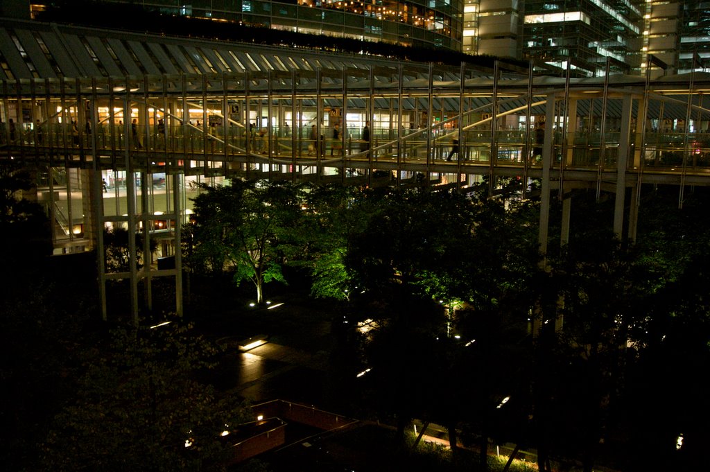 Footbridge of Shinagawa Intercity by Helvetica