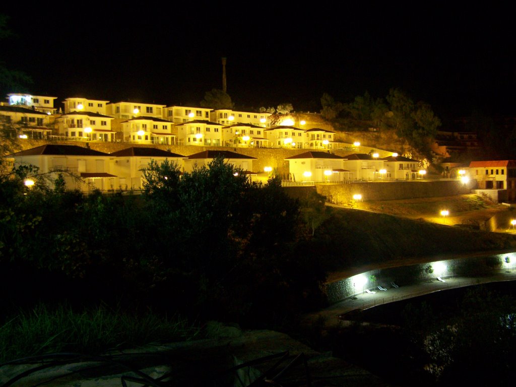 Night view of villas near egem. by gokce kayihan