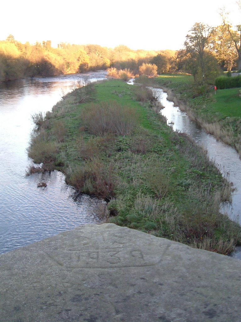 River Tees downstream the bridge at Piercebridge by SHoweMBOU