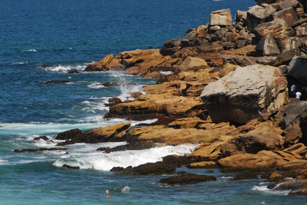 Rocky Coast, Freshwater Bay, NSW, Australia by JohnMuzi