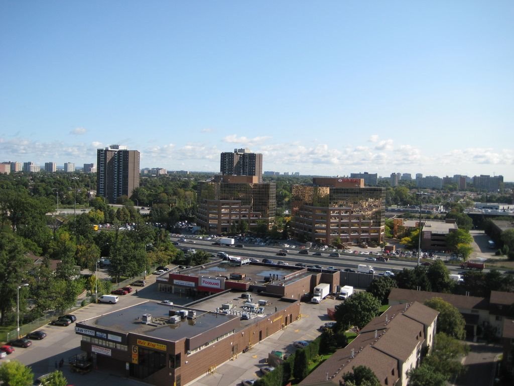 Overlooking Don Valley Parkway road by tagabohol