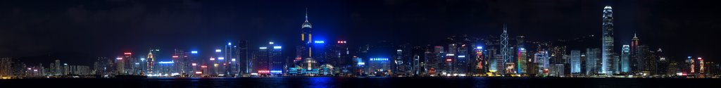 Panorama Night View of HongKong 2007 (Click it and look at large size) by SEIMA