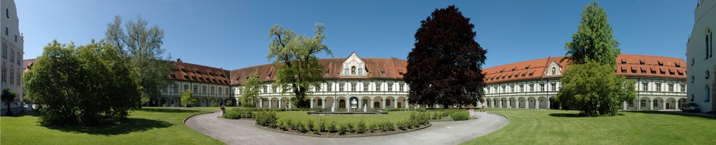 Benediktbeuren Monastery Court - Panorama by horsch