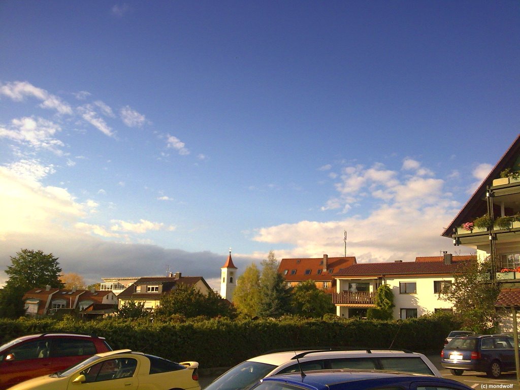 Blick auf Fischbach mit Kirche by mondwolf