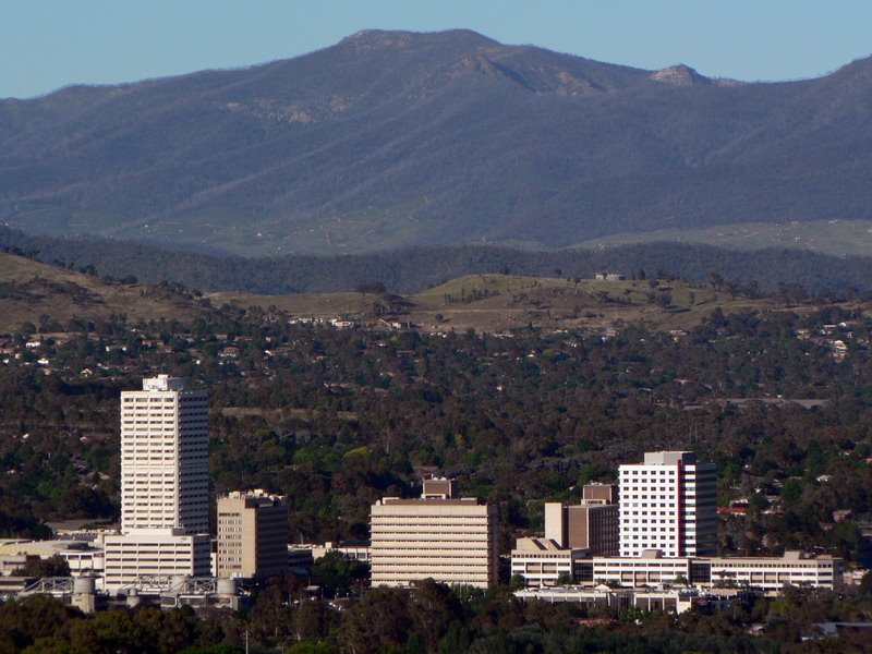 Brindabella Range and Woden from Red Hill by briandunn53