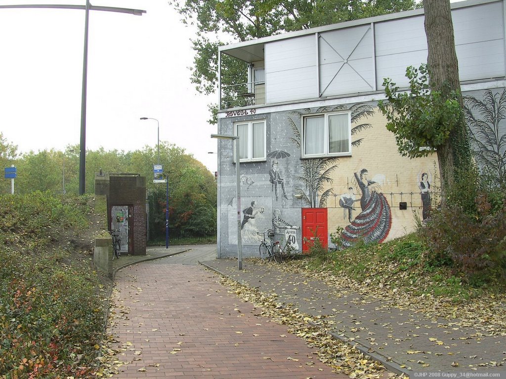 Painted House at Achterom - Delft by guppy_34