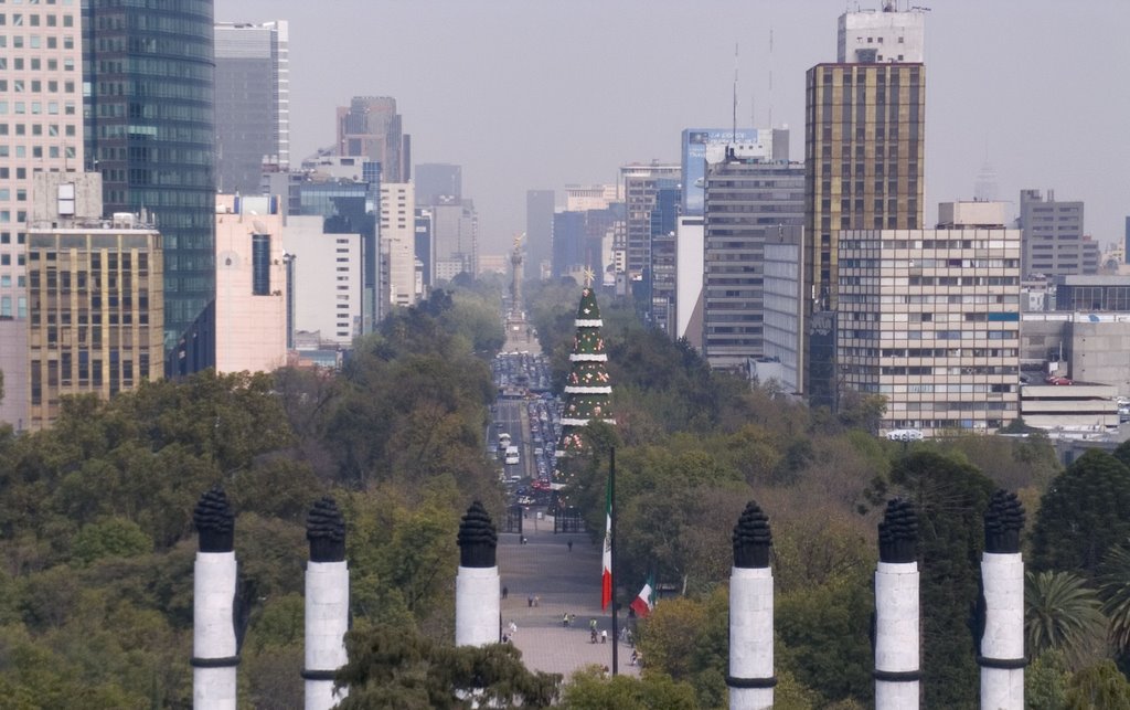 Reforma From Capultepec by semorrido