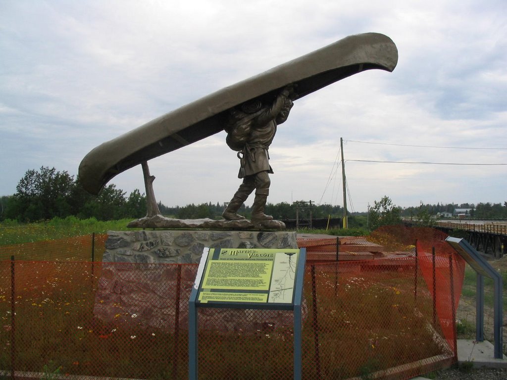 Voyageur statue in Mattice by Lester Kovac