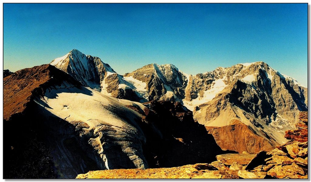 Königspitze, Monte Zebrù und Ortler von der Tschenglser Hochwand ♦ Gran Zebrù, Monte Zebrù e Ortles dalla Croda di Cengles by little penguin