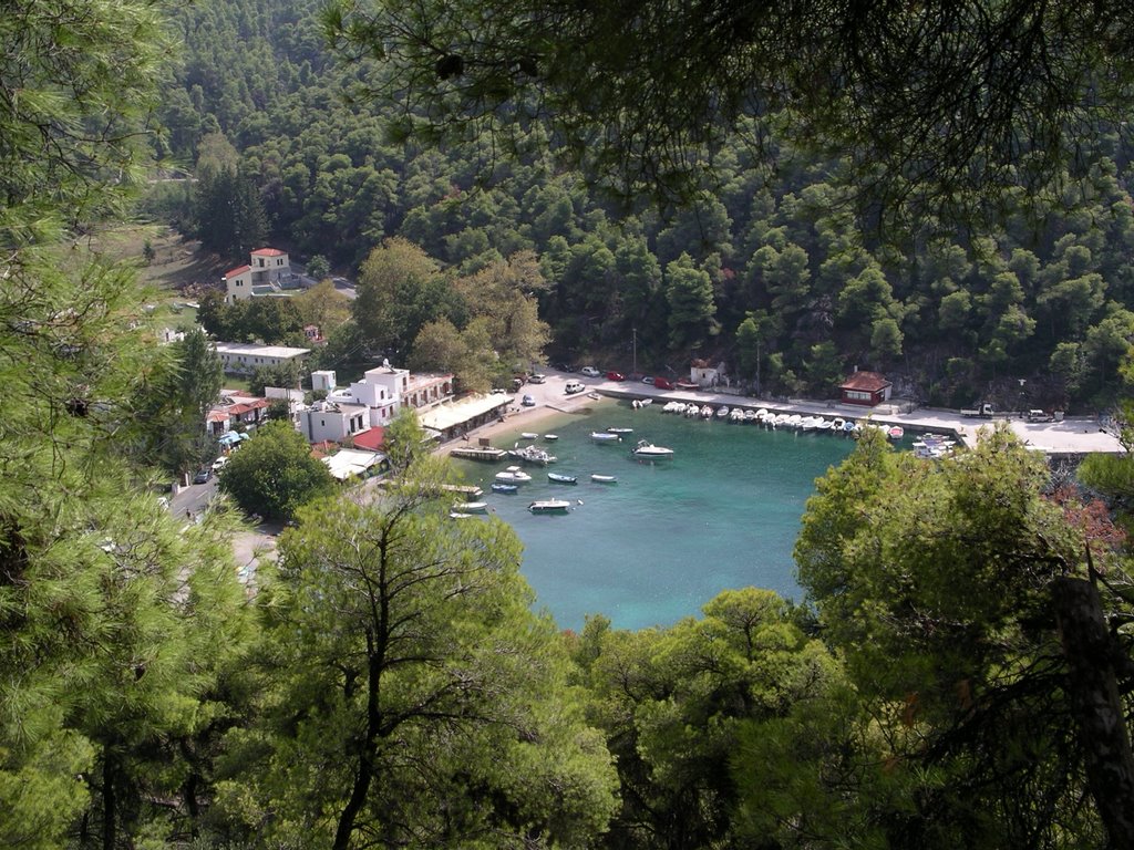 Looking down on Agnontas by FZappa