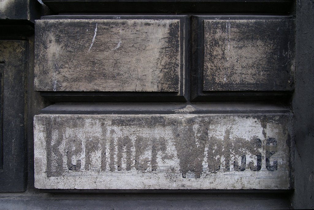 Berliner Weisse - Old German signage on the wall in Torun by Tomek Wiazowski