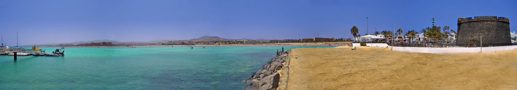 Spain - Canarias - Fuerteventura - Panoramica Caleta de Fuste by Vittorio Salatiello