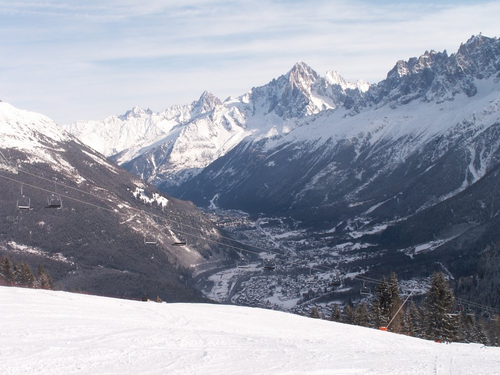 Vue sur la vallée de chamonix by brosse-ravat jacquel…