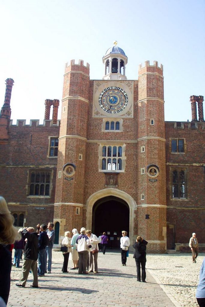 Astronomical Clock, Hampton Court Palace, London, 9/2008 by margT