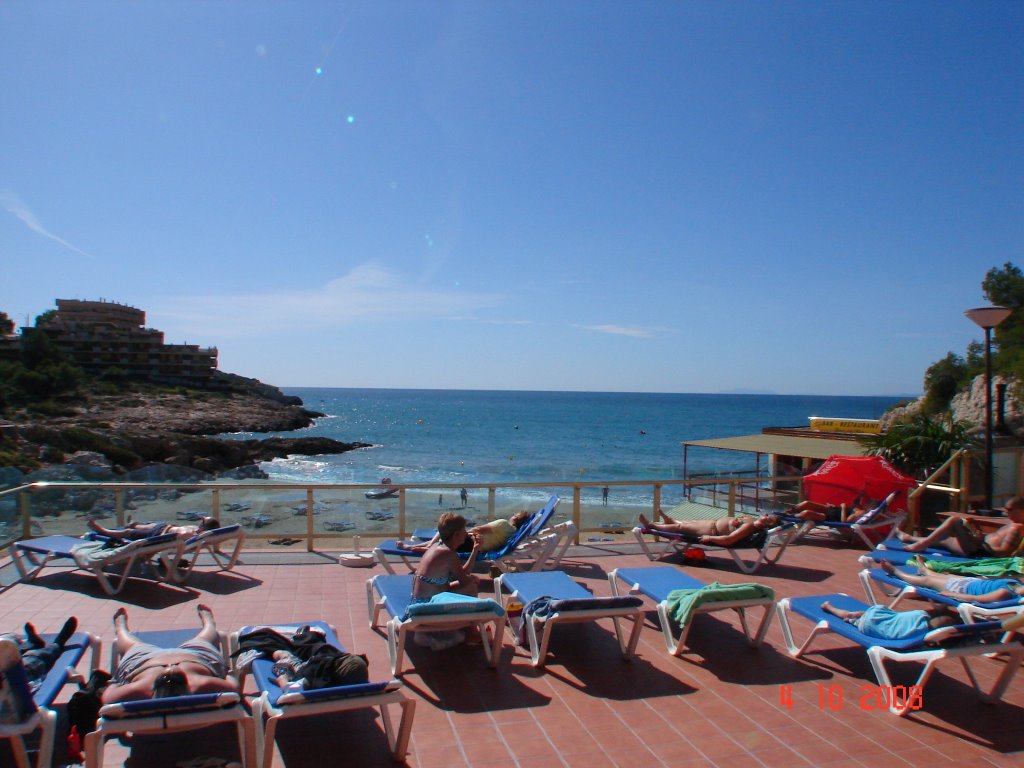 Hotel Cala Font, pool area, View South. by KABULL.Hinksford.