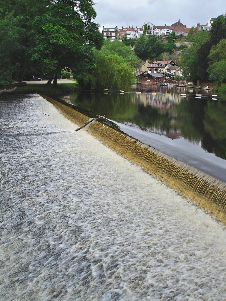 Knaresborough from the river Nidd by robert forestal