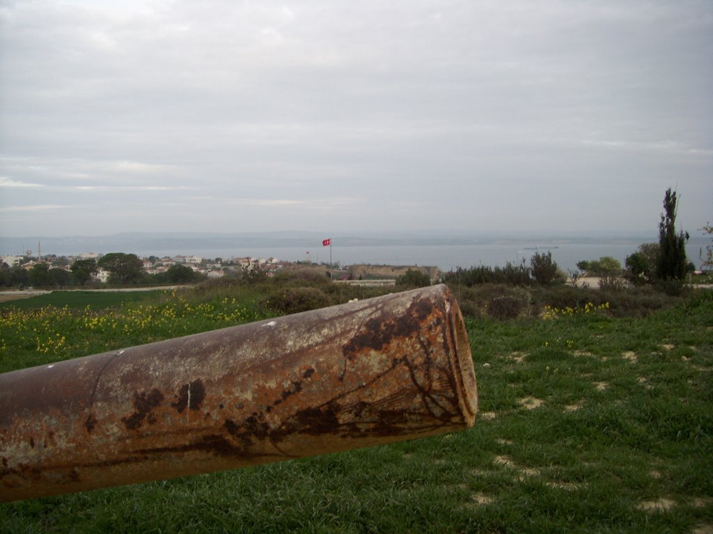 Gallipoli (Turkish krupp gun near helles memorial) by özgür sevim