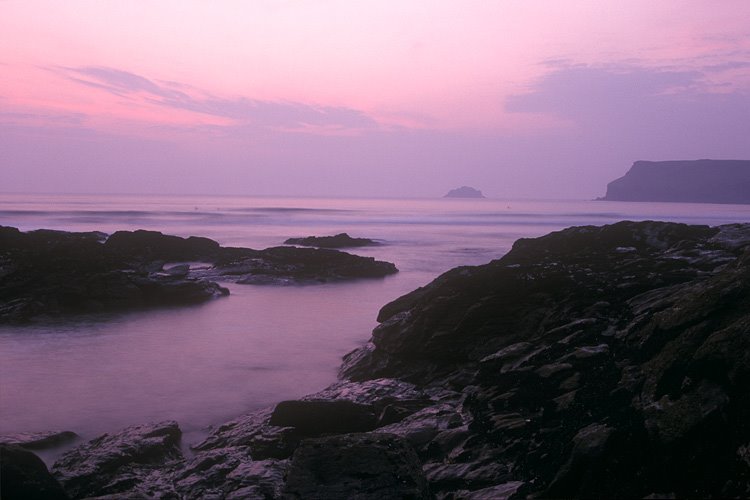 Polzeath at Dusk, by Nick Reader by Nick Reader