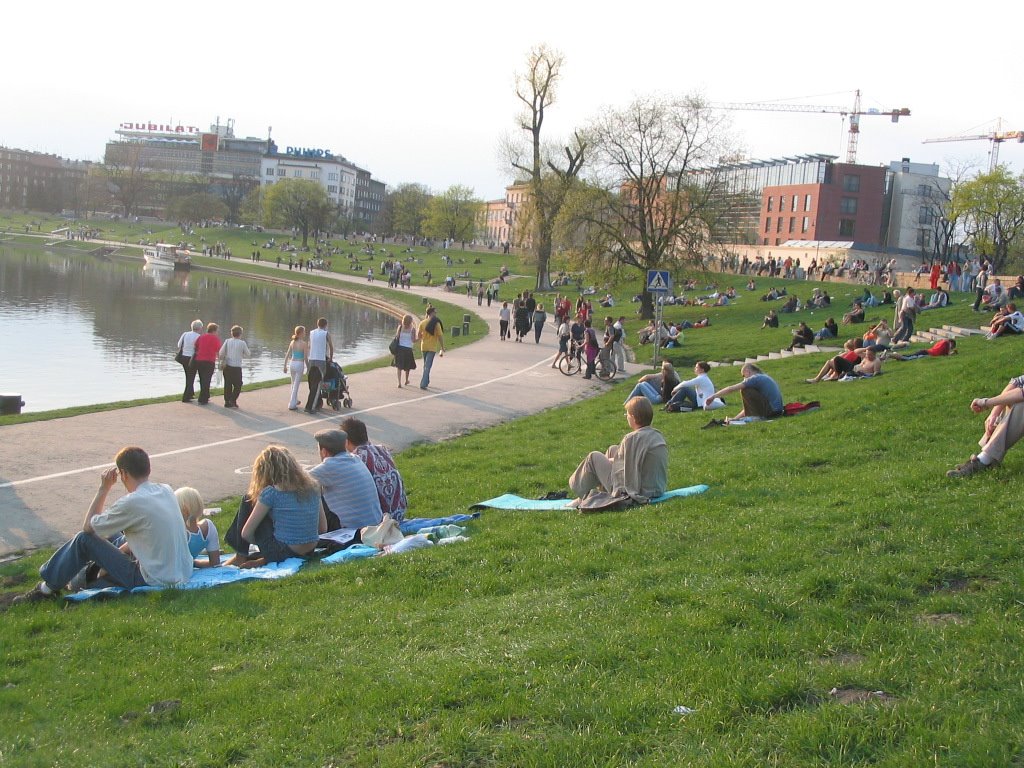 Krakow - Wisla banks in a summer afternoon by Andrea Gaifami