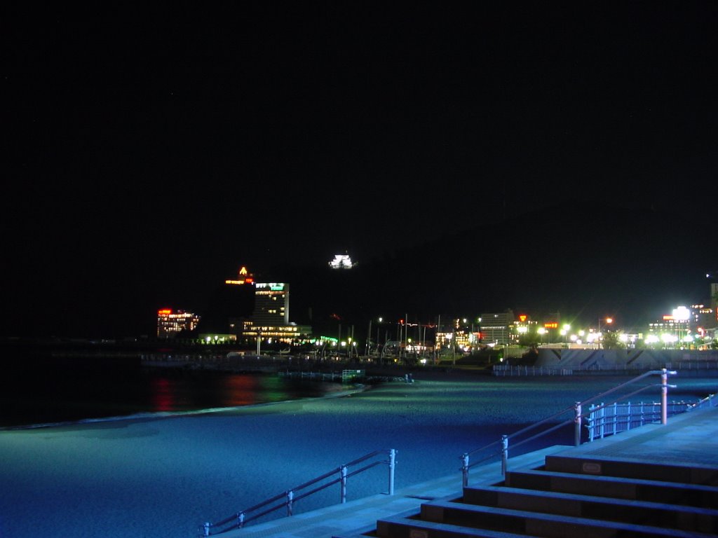 Night scenes of Atami by Fujisan