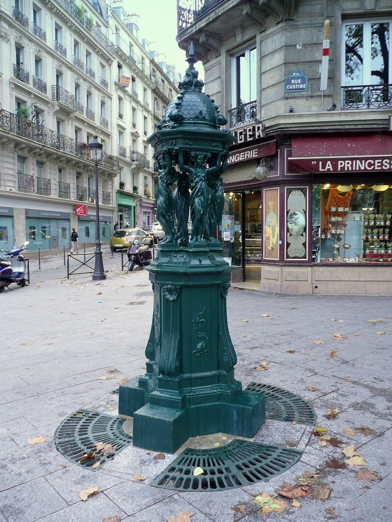 Wallace Fountain (Place Chateau Rouge) by Fred LE GUEN