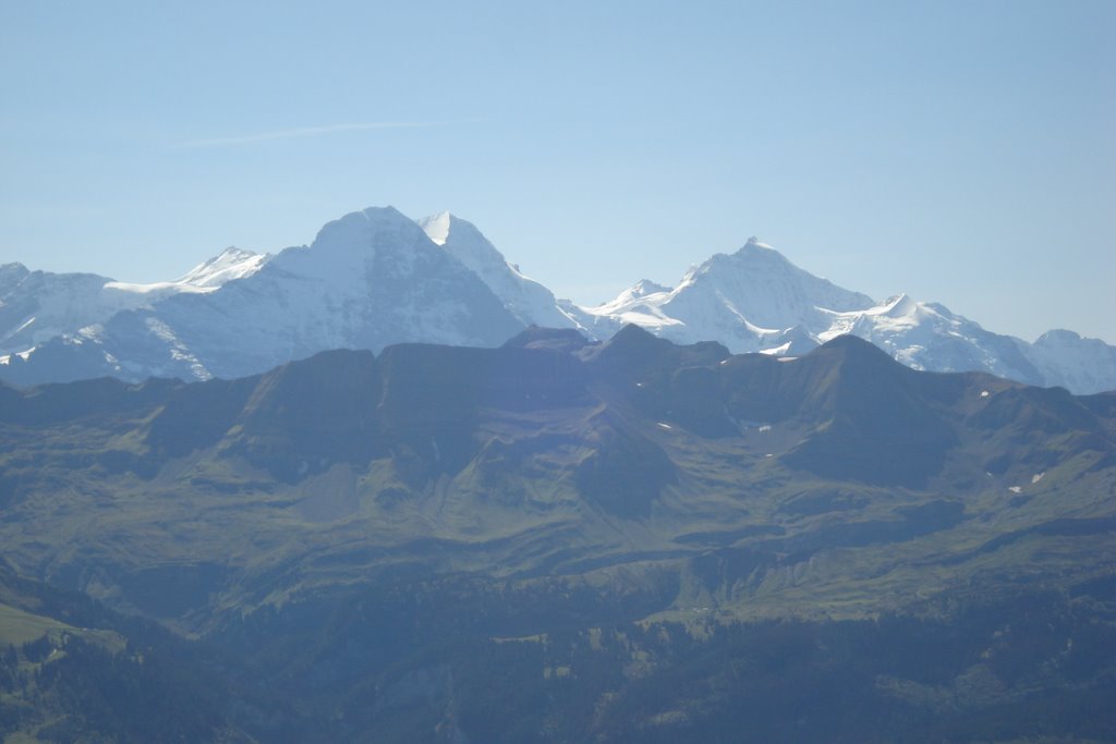 Blick auf Eiger, Mönch und Jungfrau by U. Heyder