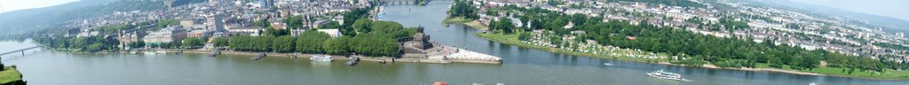 Panorama vom Koblenz gesehen Festung Ehrenbreitstein hochauflösend ! by mega_mike