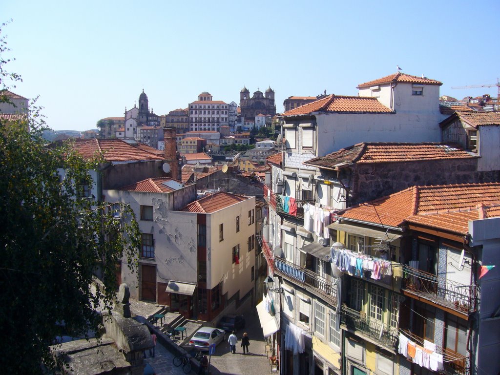 Linge aux fenêtres des maisons de Porto by MNEVOT