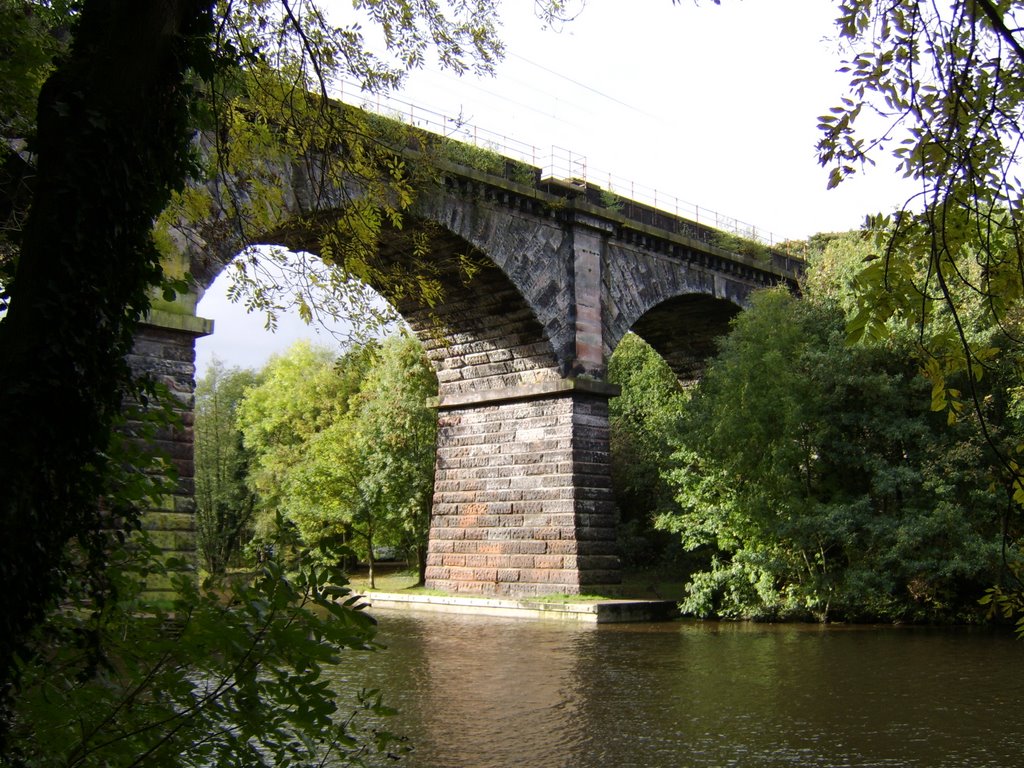 The arches, Vale Royal over the river Weaver by John Mulder