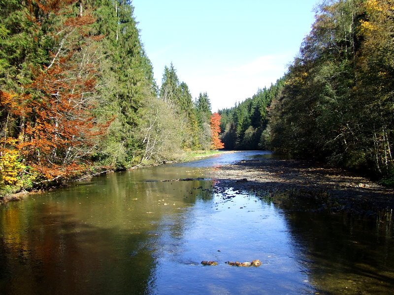 Wertach river by © Kojak