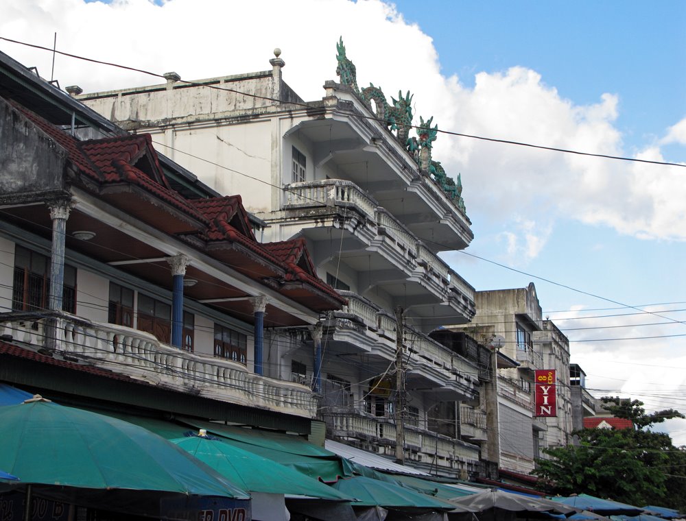 Tachileik, Myanmar (Burma). Guarded by the dragon. by Eivind Friedricksen