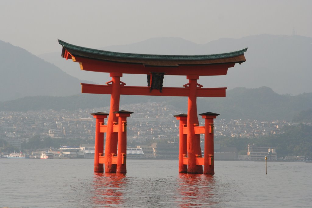 Itsukushima Torii at Miyajima Island - Japan by J.A. de Roo