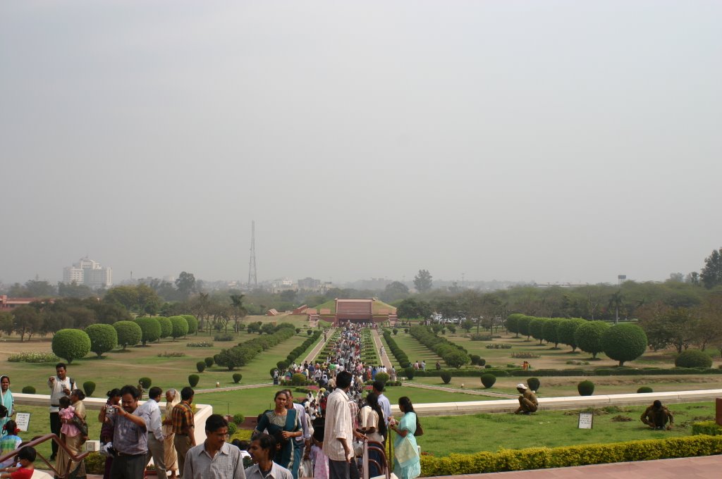 View from Lotus Temple by ujames