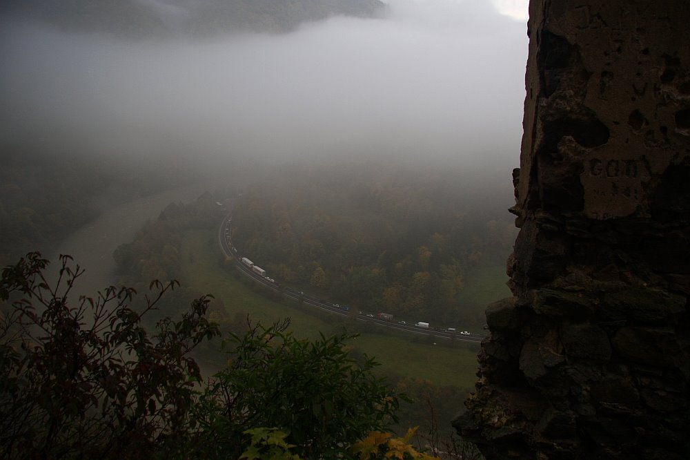 Váh river from Starhrad castle by Peter Chrenka