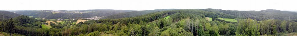 360 Grad Panorama vom Römerturm Arzbach by belarium