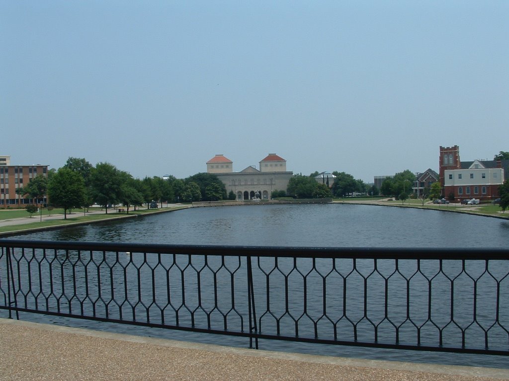 Chrysler Museum from Ghent Bridge Walkway by J. McFarland