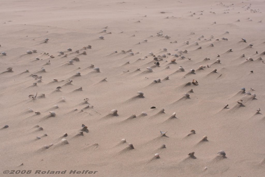 Sturm am Strand by Roland Helfer