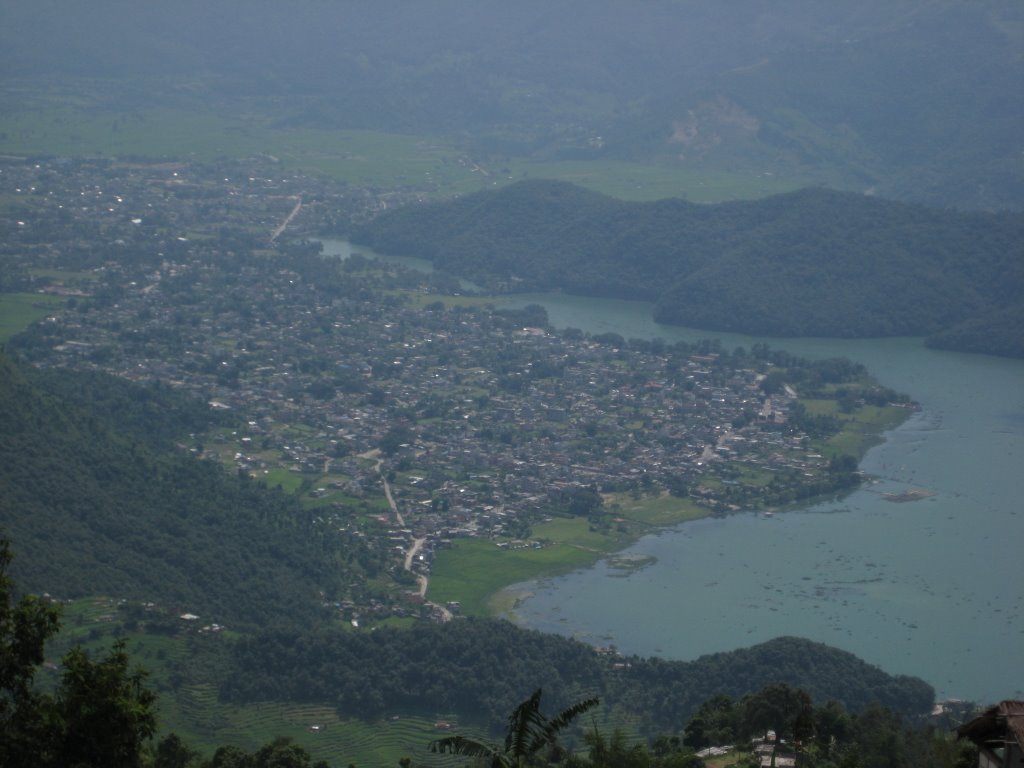 View from Sarankot to Pokhara by tschimi