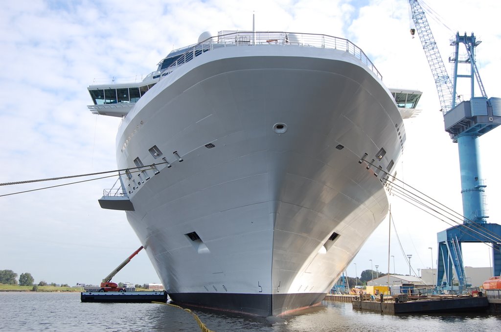 CELEBRITY SOLSTICE at the yard in Papenburg by Over_the_ocean