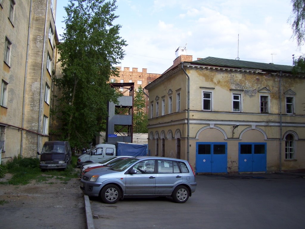 Fire station and LUNN dorm in background (red) by kriukov