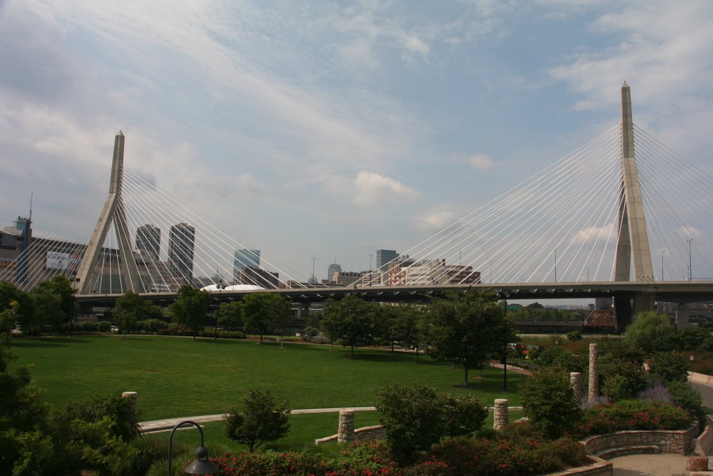 Zakim Bridge from Paul Revere Park by t2000111