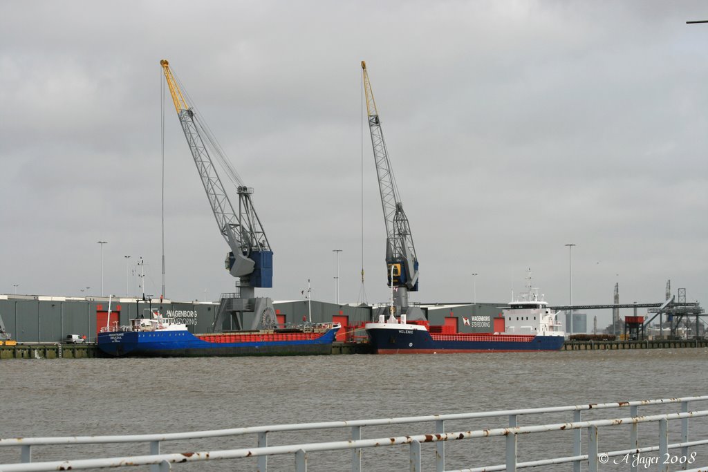 Haven Delfzijl by A. Jager