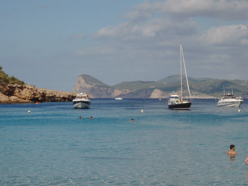 Anchored Boats at Cala Bassa by Al Shottz