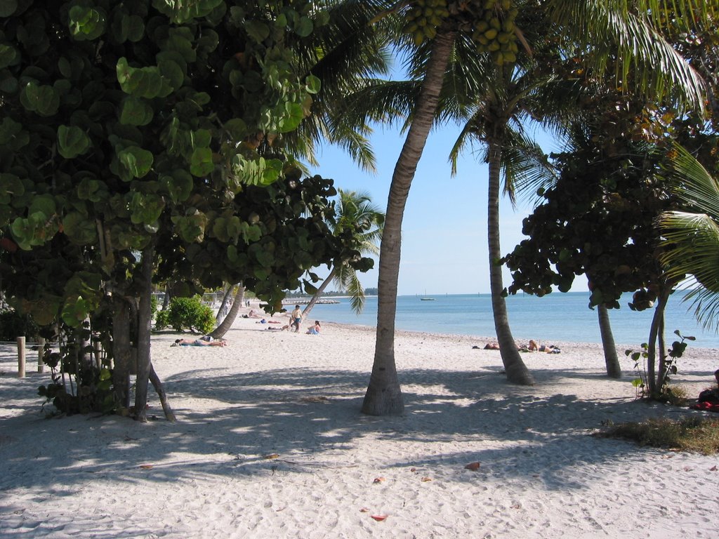 Key West beach in January by Jim Moore