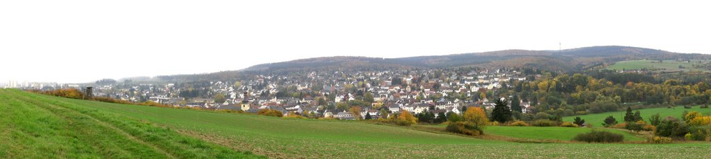 Panoramablick auf das herbstliche Tsst.-Bleidenstadt by ©frie_d@