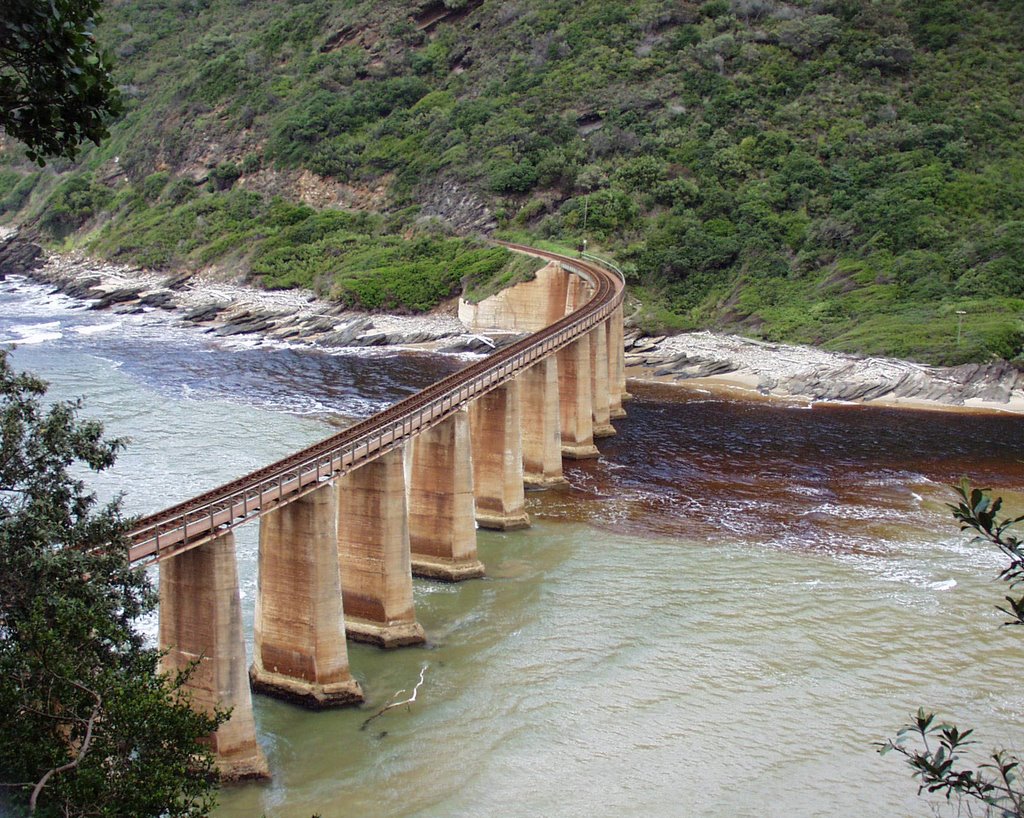 Railroad Bridge, near Wilderness, ZA by Nattfari