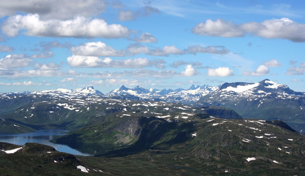 View from Bitihorn towards Jotunheimen by arnesbilder