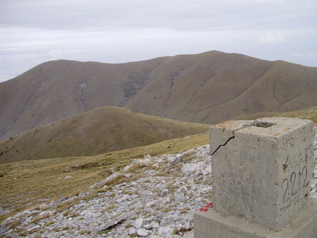 View From Gotcev Peak (2212 m.) - Small Tzarev Peak (2087 m.) & Big Tzarev Peak (2186 m.) by Downtownmagic