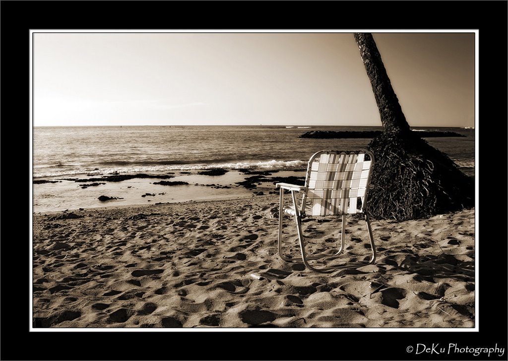 Chair on Haliewa Beach by Stephanie Kuwasaki