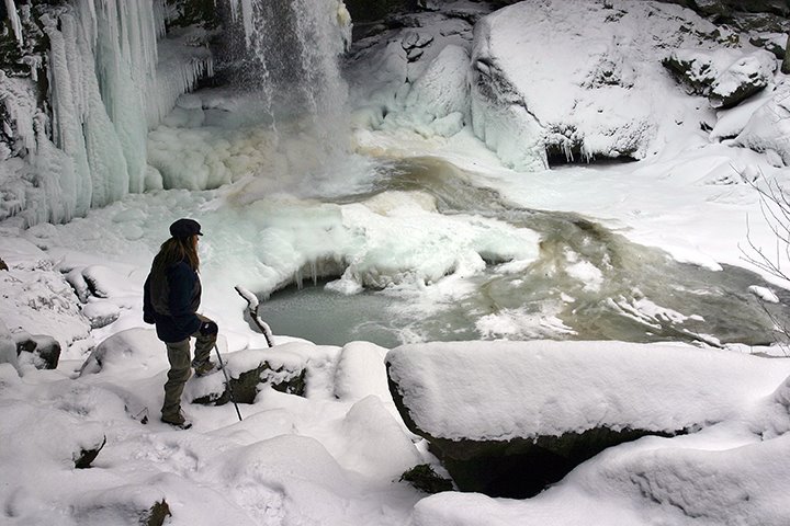 Falls in Winter by Ron Lutz II